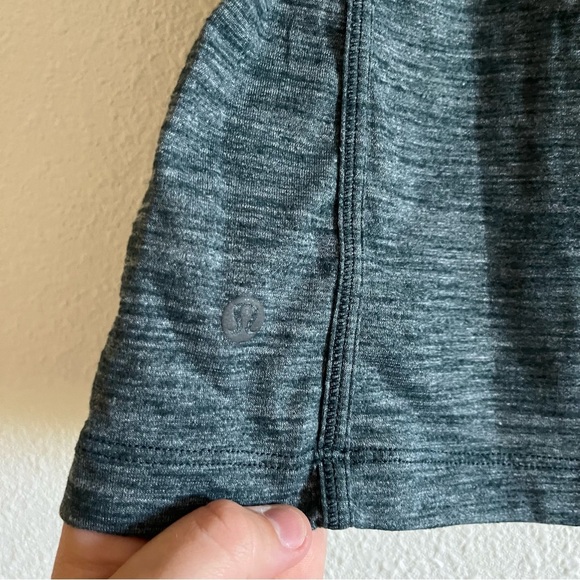 Lululemon Tank Top Uniform Blue Teal Heathered Green Criss Cross Back Size Small - Picture 7 of 11